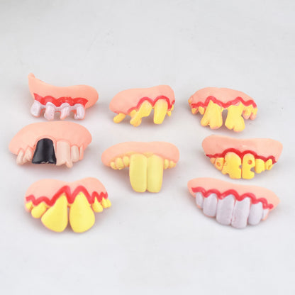 Halloween Funny Fake Teeth Toy – Silicone Dentures