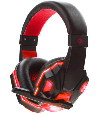 Wired Luminous Gaming Headphones with Mic – PC & PS4 Compatible