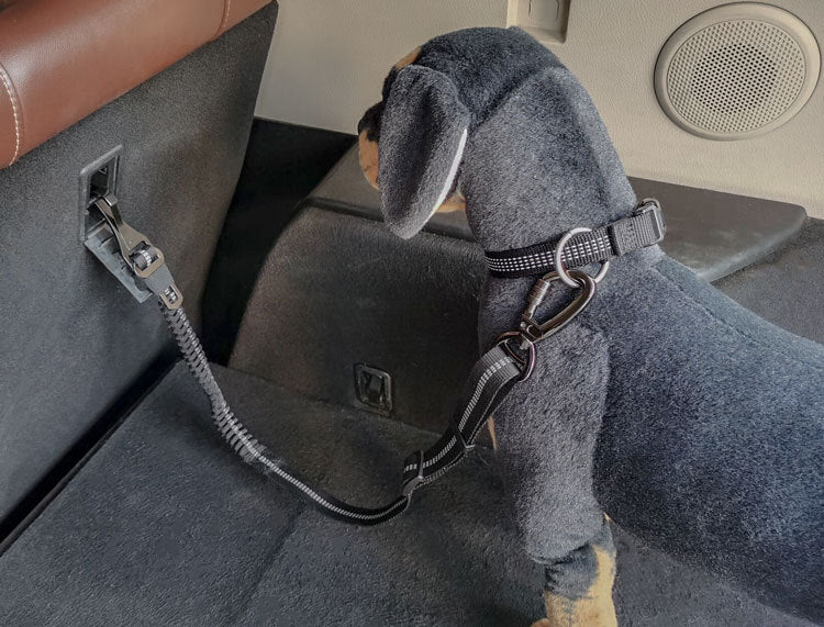 Reflective Dog Car Seat Belt – Adjustable Elastic Pet Safety Leash