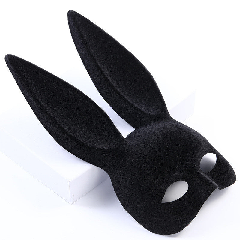 Rabbit Ears Suede Halloween Mask