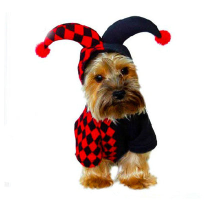 Funny Halloween Clown Costume for Dogs & Cats