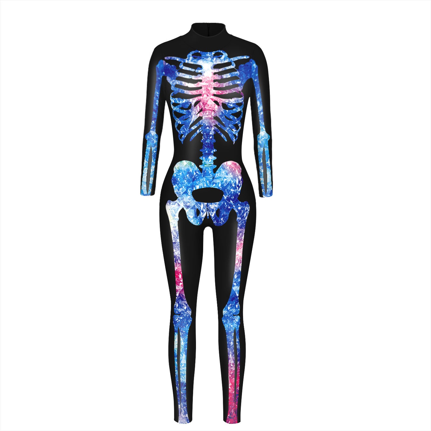 Women's Skeleton 3D Halloween Jumpsuit