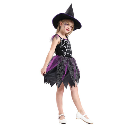 Kids Witch Halloween Costume – Fun Dress & Hat