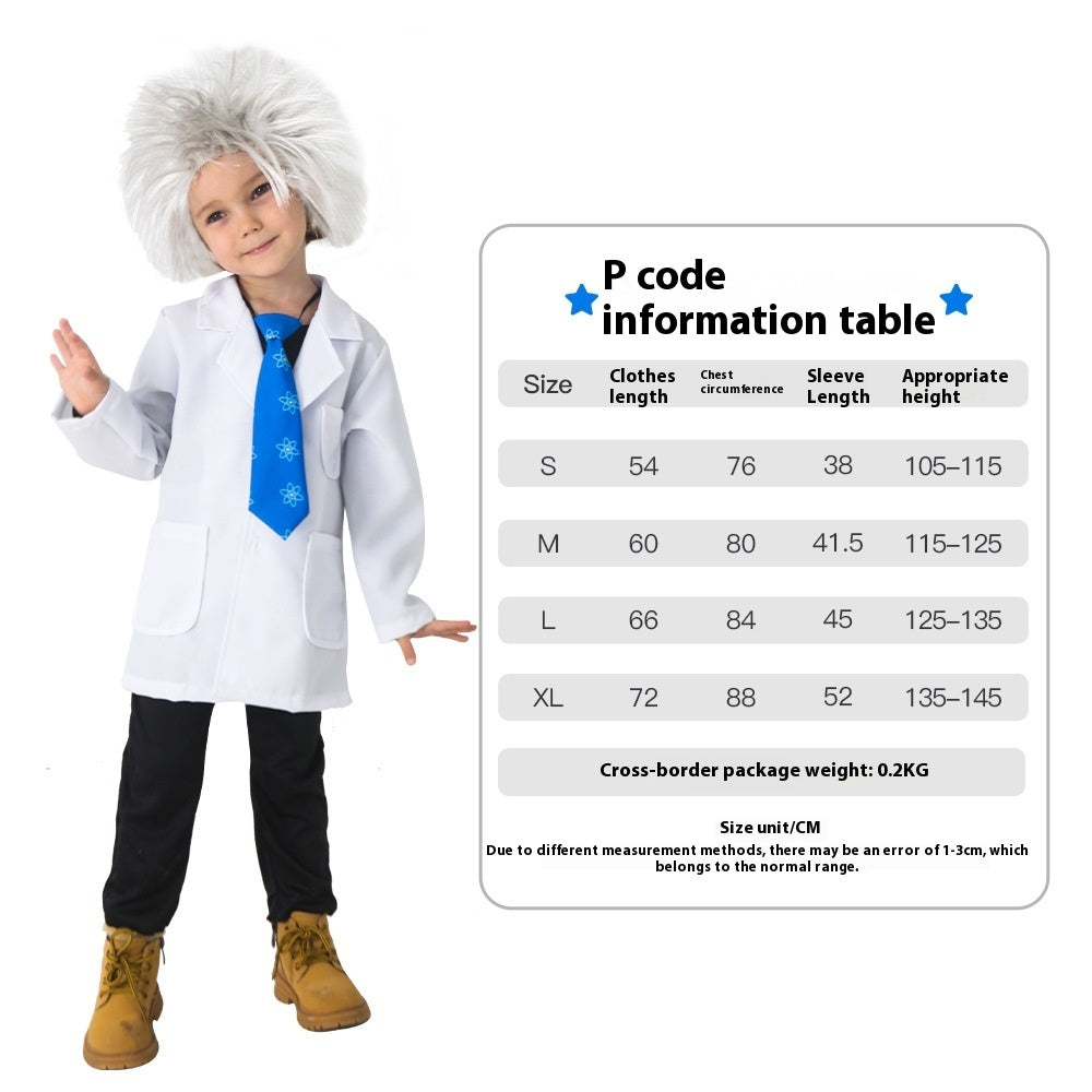 Children’s Halloween Scientist Costume – White Coat Set