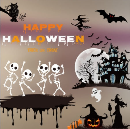 Halloween Colorful Static Stickers