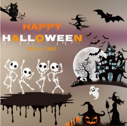 Halloween Colorful Static Stickers
