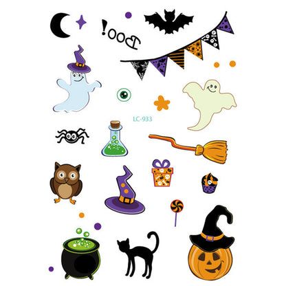 Halloween Face & Body Tattoo Stickers – Fun & Safe