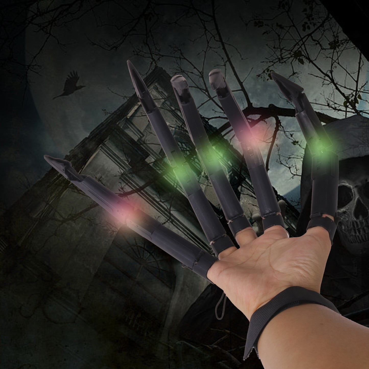 Halloween Glow Finger Claw – Party Prop Accessory