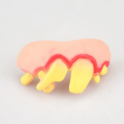 Halloween Funny Fake Teeth Toy – Silicone Dentures