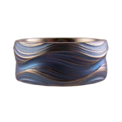 European And American Personalized Fashion Pleated Ring Fashion High Sense