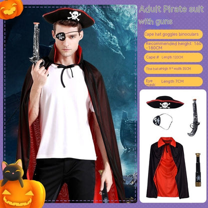 Halloween Vampire Costume – Cloak & Suit for Adults
