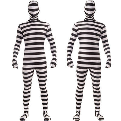 Halloween Black & White Prison Costume