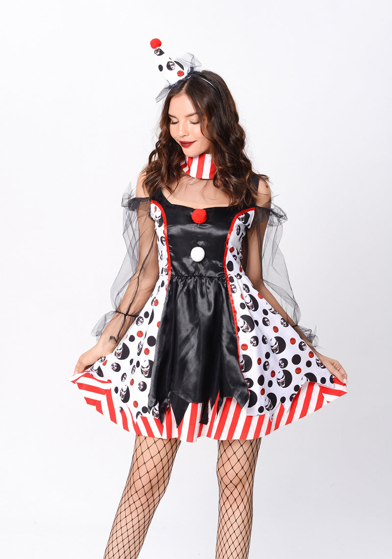 Twisted Clown Adult Halloween Costume – Spooky & Sexy