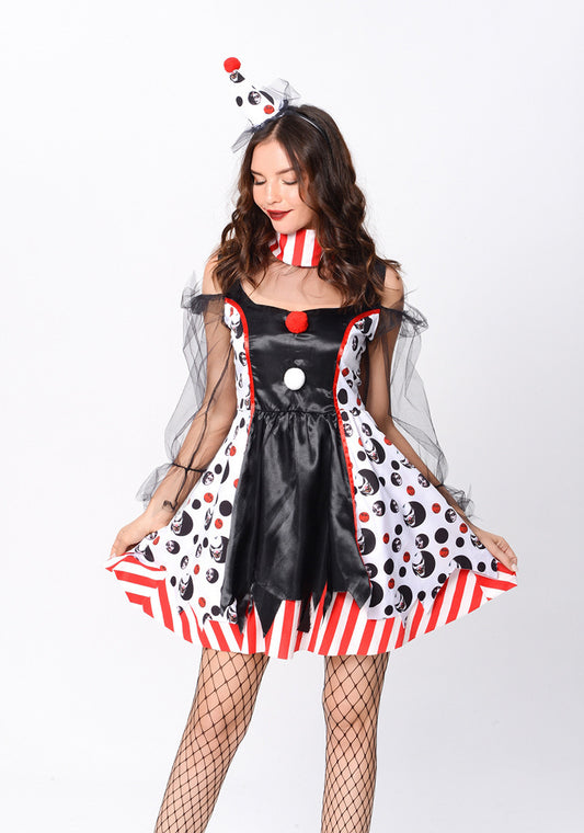 Twisted Clown Adult Halloween Costume – Spooky & Sexy