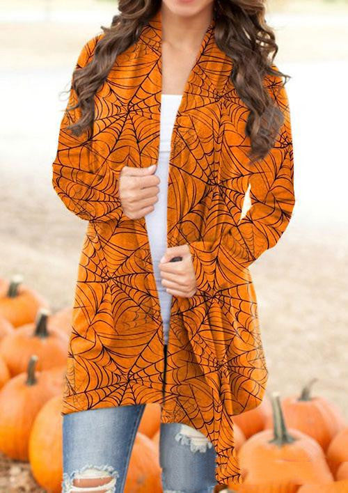 Halloween Women’s Digital Print Cardigan Jacket