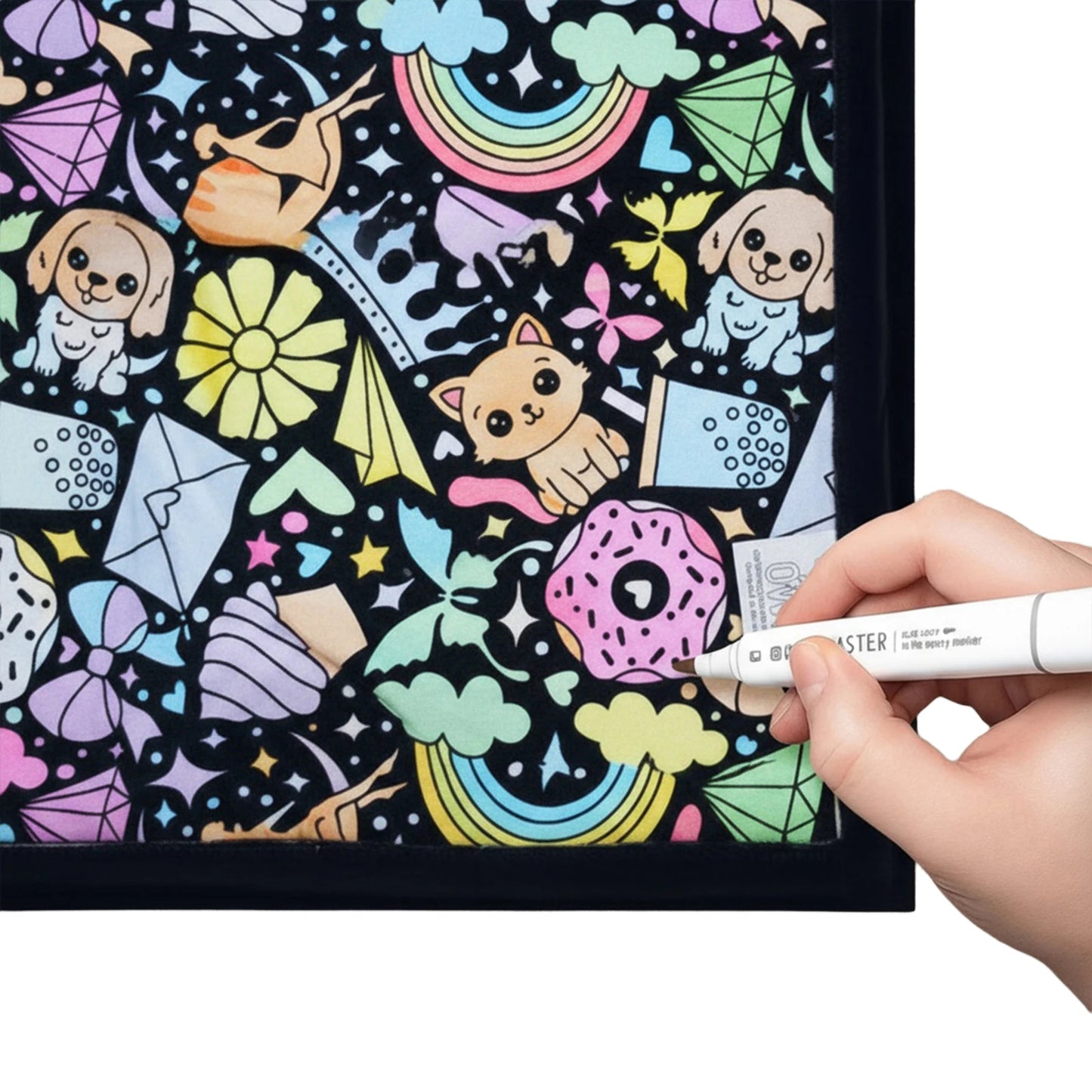 DIY Coloring Blanket with Markers Creative Color Your Own Throw Blanket