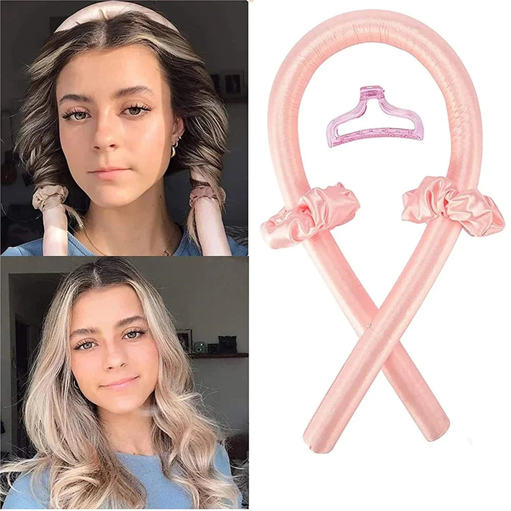 Heatless Curling Rod Headband Overnight Curls No Heat Hair Curler