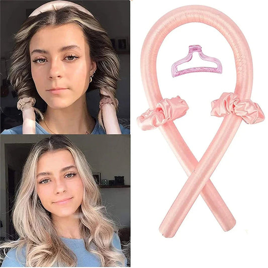 Heatless Curling Rod Headband Overnight Curls No Heat Hair Curler