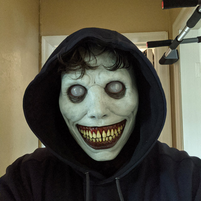Creepy Smiley Face Halloween PVC Mask