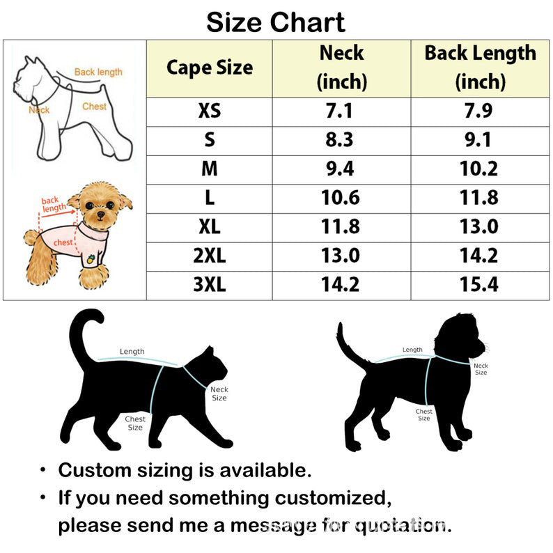 Pet Vampire Halloween Cloak – Red Costume