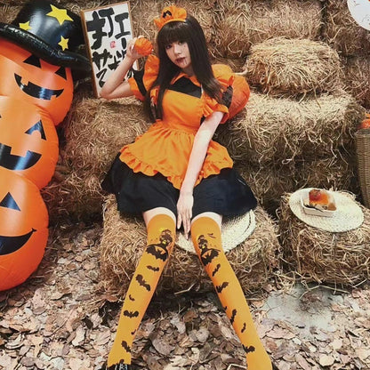 Halloween Maid Costume – Polyester Dress & Accessories