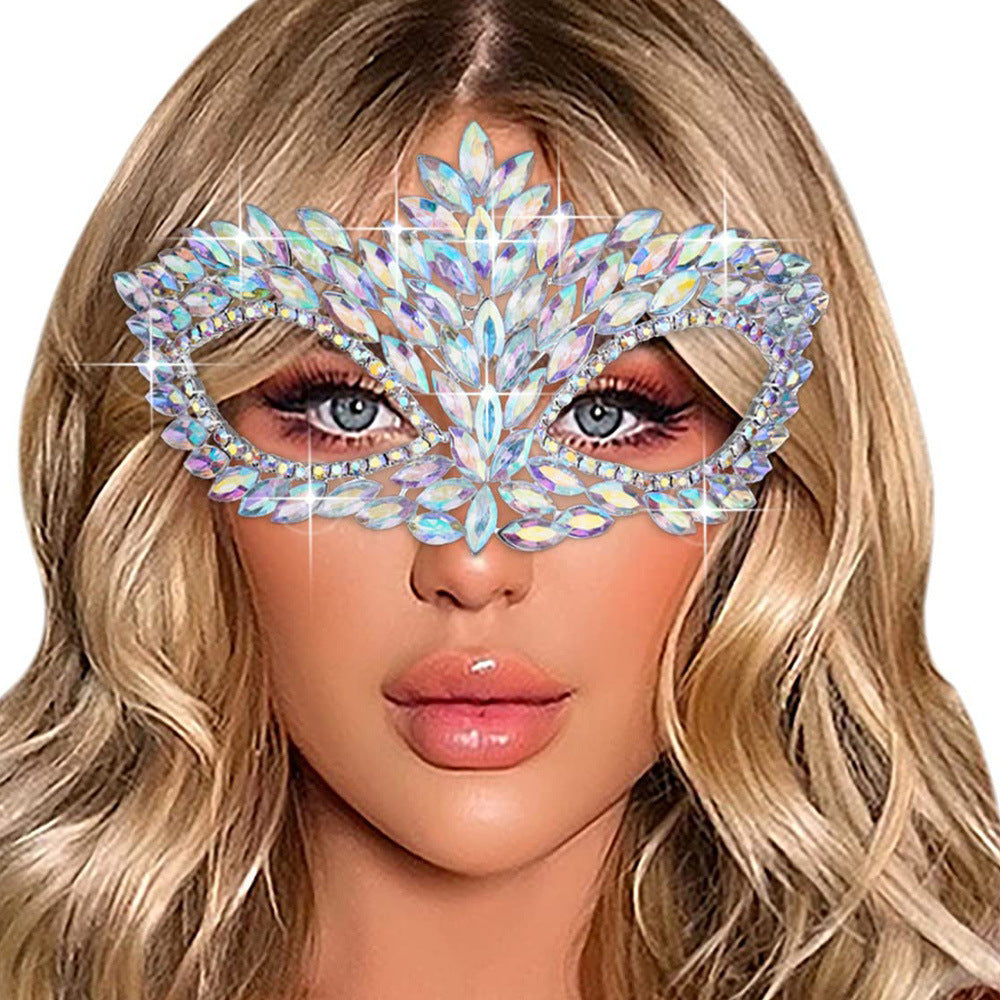 Halloween Geometric Mask – Silver & Gold