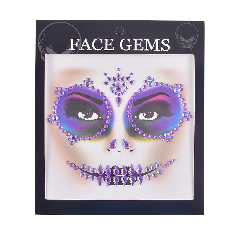 Halloween Face Tattoo Stickers
