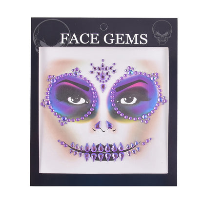 Halloween Face Tattoo Stickers