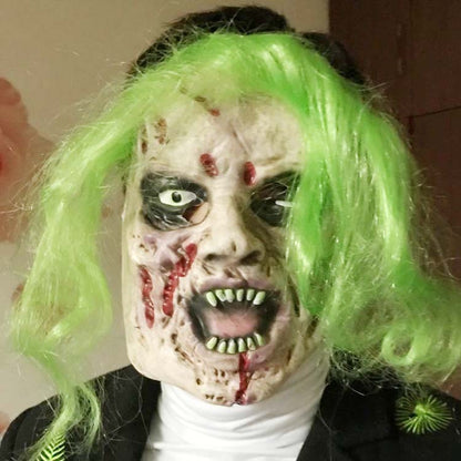 Scary Halloween Zombie Mask – Realistic Latex Headgear