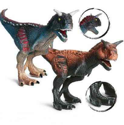 Jurassic dinosaur toy models with realistic details and vibrant colors for children aged 3 and above.