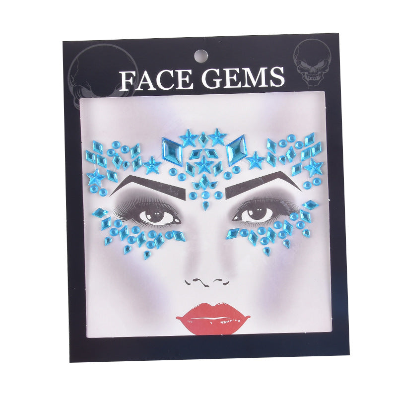 Halloween Face Tattoo Stickers