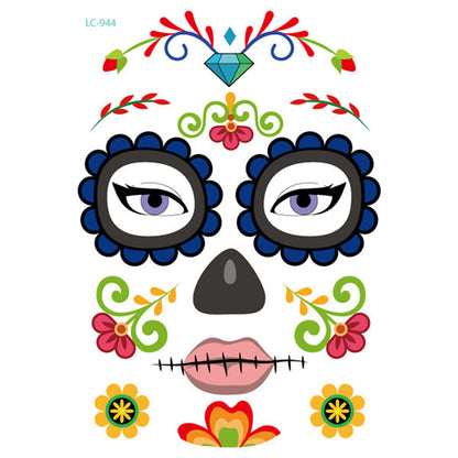 Halloween Face & Body Tattoo Stickers – Fun & Safe