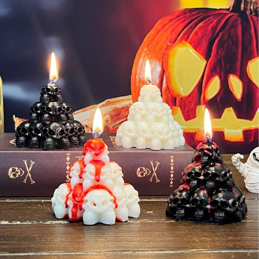 Halloween Skull Candle