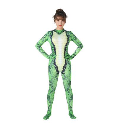 Green Python Halloween Bodysuit – Adults & Kids