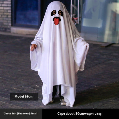 Halloween Ghost Cloak Costume – White & Fun Designs