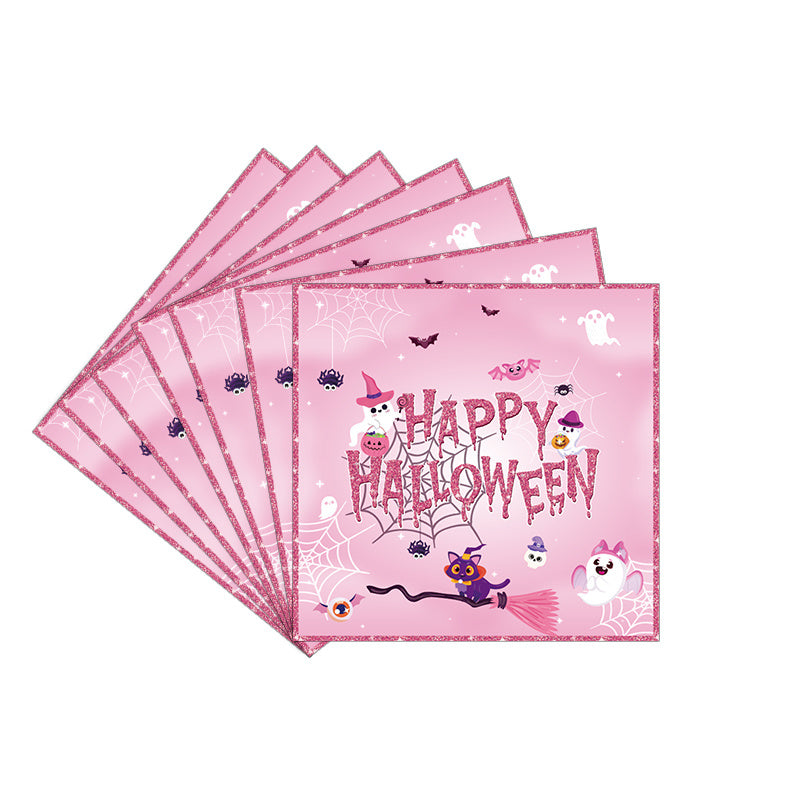 Cartoon Halloween Party Paper Set – Plates & Cups