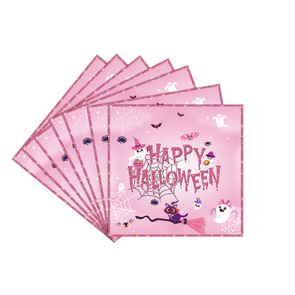 Cartoon Halloween Party Paper Set – Plates & Cups