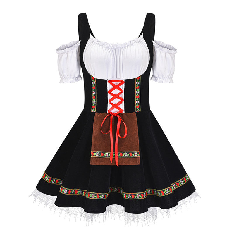 Plus Size Halloween Beer Girl Costume Dress