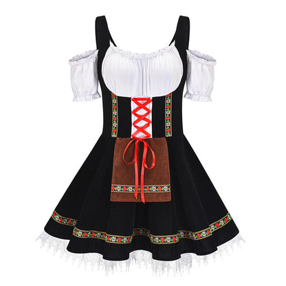 Plus Size Halloween Beer Girl Costume Dress