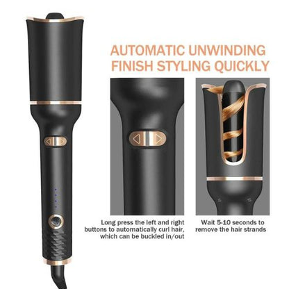Automatic Hair Curler Ceramic Ionic Curling Iron Digital Temperature