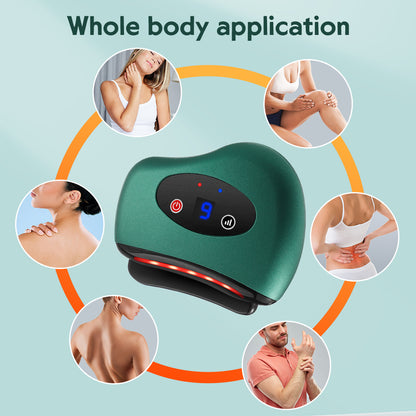Electric Gua Sha Massage Device Heated Vibration Facial Sculpting Tool