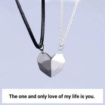 Magnetic Couple Necklace Set Eternal Promise Matching Pendant