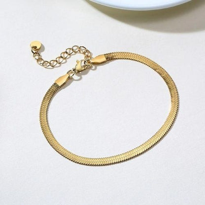 Gold Snake Chain Anklet Stainless Steel Minimalist Women Anklet Jewelry