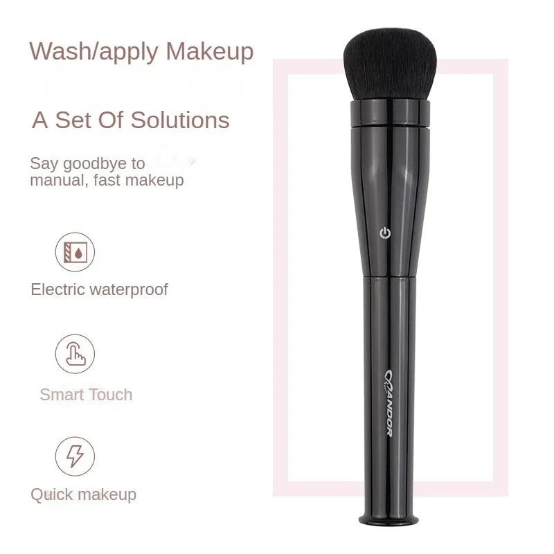 3 in 1 Electric Makeup Brush Vibration Rotating Foundation Blush Tool