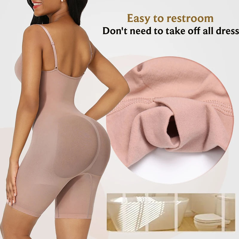 Seamless Shapewear Bodysuit Tummy Control Sculpting Slimming Wear