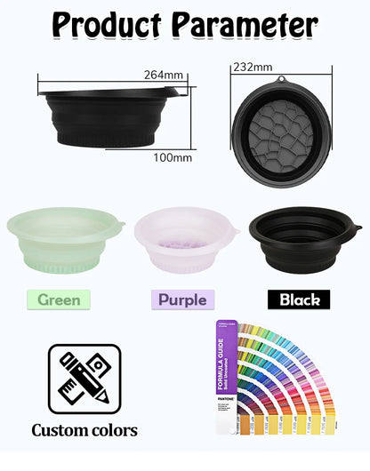 Facial Ice Bath Bowl Silicone Cold Therapy Skincare Tool Collapsible