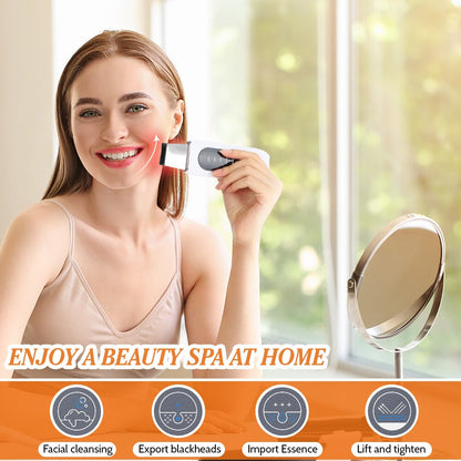 Ultrasonic Face Skin Scrubber EMS Blackhead Remover Pore Cleaner Device