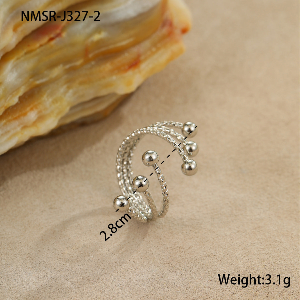 Bracelet Ring 18K Gold Plating Does Not Fade Women's Jewelry