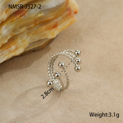 Bracelet Ring 18K Gold Plating Does Not Fade Women's Jewelry