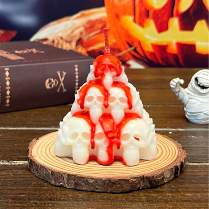 Halloween Skull Candle